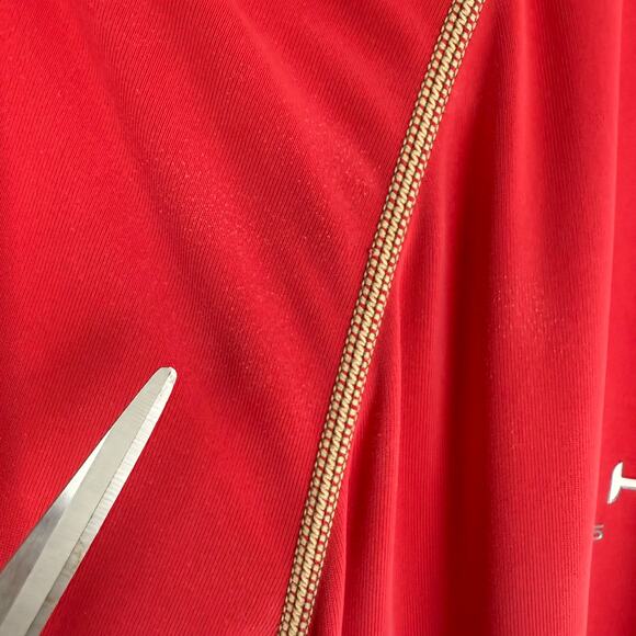 NRS Mens Rashguard Hydrosilk LS UV Protection Red/Beige Long Sleeve Shirt Medium - Picture 8 of 13